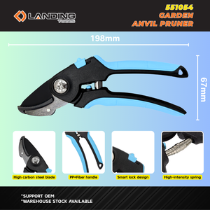 Sécateur de jardin 551054, capacité de coupe de 15 mm, lame en acier au carbone 50C, sécateur manuel, cisailles de jardin pour les bricoleurs - Product Image 3