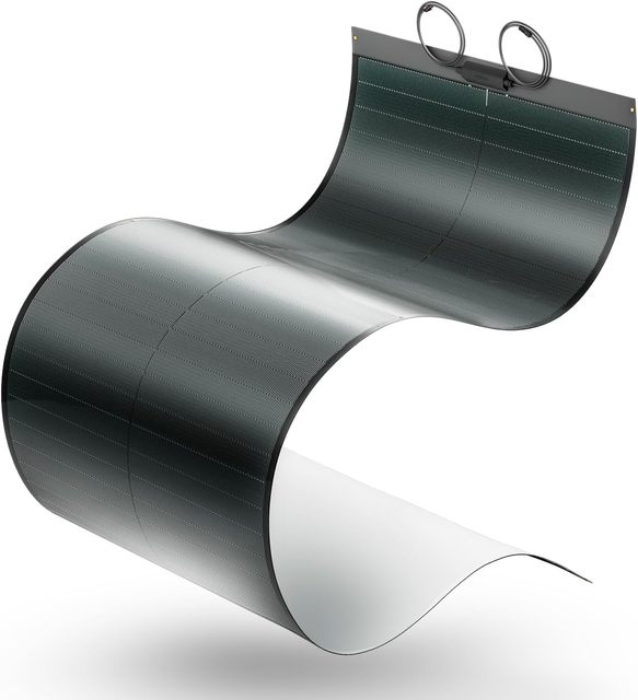 200W Thin-Film Flexible Solar Panel, the Most Flexible Anti-Shading Solar Panel with Pre-Punched Holes