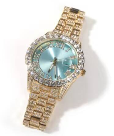 สีทองสีฟ้าอ่อน