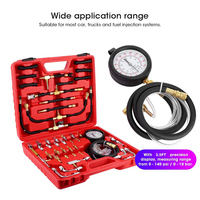 Kit de testeur de pression de carburant Podofo pour voitures, camions et véhicules à essence, outil de test d'injecteur de carburant, manomètre, ensemble d'outils pour voitures à essence OEM/ODM