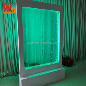 Smooth Wedding Waterfall <b>Arch</b> White Metal Backdrop With LED Light Rectangle Shape Portable Design - Product Image 3