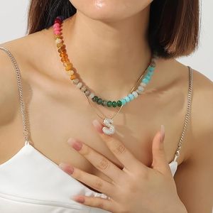 Collares de Moda, Collares Boho con Cuentas de Resina, Collar con Dijes para Mujer, Collar Hecho a Mano para el Verano, Regalos de Joyería - Product Image 2