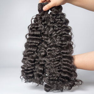 Produit phare : Extensions de cheveux naturels Remy vietnamiens à texture bouclée birmane, prix de gros - Product Image 1