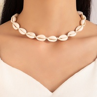 Collares de cuentas de aleación estilo bohemio con diseño de conchas, estrellas de mar, cocoteros y vieiras, de la serie Vacaciones en la playa, para joyería.