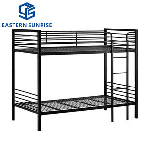 Estructura de Cama Literas Doble de Metal Azul Vibrante, Diseño de Base de Rejilla, para Uso en Dormitorios y Hogares, Construcción de Acero Resistente - Product Image 6