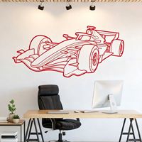 Décoration murale 3D en métal découpé au laser, motif voiture de course F1 2026 personnalisée, finition antirouille, tailles sur mesure pour les amateurs de voitures et les fans de F1