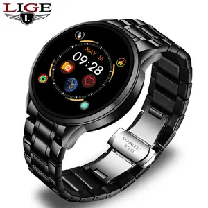 Lige Smart Watch Voor Mannen Vrouwen Cadeau Full Touch Screen Sport Fitness Horloges Noemt Digitale Smartwatch Polshorloge