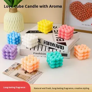 Vela Aromática Artesanal en Forma de Corazón Sin Humo, Regalo para el Día de San Valentín o Qixi, Cera de Soja y Parafina en Forma de Corazón, Recuerdo - Product Image 2