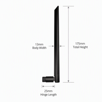 Antenne pliable en caoutchouc 5dBi à connecteur mâle -J, bande complète 4G LTE 3G 2G, pour routeur industriel et passerelle