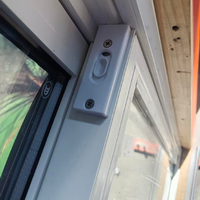 Ventana Americana Doble Abatible de PVC de Primera Calidad con Vidrio Templado, Insonorizada, Diseño Moderno para Cocina y Baño