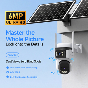 Vstarcam AG621DR Telecamera Solare Esterna 4G 6MP, Batteria AOV 10400mAh, Due Pannelli Solari da 7W, <span class=keywords><strong>Sicurezza</strong></span> PTZ, Registrazione 24H, Rilevamento Umano - Product Image 4