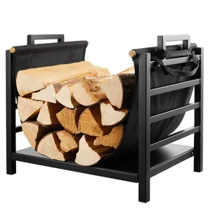 Firewood Bags Fireplace Log Holder Firewood Rack Cover