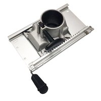 Piétement de siège de bateau en aluminium de qualité marine avec base de siège réglable en hauteur par vérin à gaz pour quincaillerie de chaise de capitaine de yacht