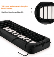 Lit gonflable d'extérieur LLOYDBERG avec support, matelas de camping individuel pliable et portable, lit de camping gonflable confortable et luxueux