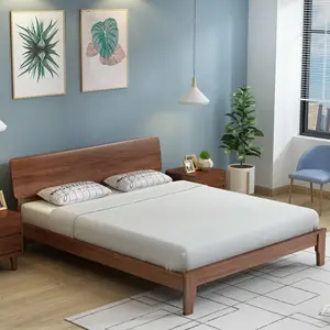 Home bedroom furniture cama matrimonial Lit en bois Muebles king size bed hotel bett luxury bed wooden queen frame storage letto