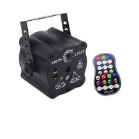 Mini Lumière de Scène DJ RVB 2022 Rechargeable à Commande Vocale, Lampe de Fête Musicale Laser LED
