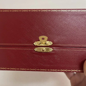 Custom Logo Red Leather Luxury <b>Watch</b> Box New Design Custom <b>Watch</b> <b>Case</b> with Gift Packaging for <b>Watches</b> - Product Image 3