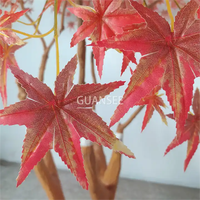 Nouveau design de plantes en plastique artificielles rouges de haute qualité érable d'automne japonais pour la décoration intérieure extérieure de la maison