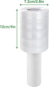 Film rétractable en plastique Huamaohengchun 4 po x 1000 pi, film plastique auto-adhésif haute résistance pour l'emballage et le déménagement - Product Image 4