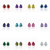 Boucles d'oreilles en argent 925 style vintage avec pierre de naissance, finition antique, bijoux fins