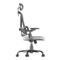 Chaise de bureau moderne de luxe avec support d'oreiller pivotant blanc Chaise de bureau ergonomique