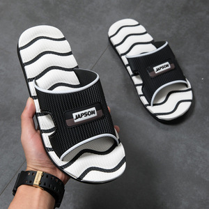 Men's outdoor <b>slippers</b> - PVC material, lightweight and soft, with striped design, anti-slip and durable, perfect for summer. - Product Image 5