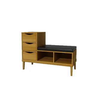 现代木制储鞋凳储鞋架橱柜带座椅换鞋凳