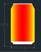 Écran créatif en forme de boîte de conserve LED pour les centres commerciaux publicitaires Affichage d'affiches numériques pour la visualisation graphique des achats