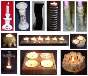 ที่ใส่เทียนหินสบู่ทรงกลมสวยงาม สำหรับตกแต่งบ้านและเป็นของขวัญ - Product Image 4
