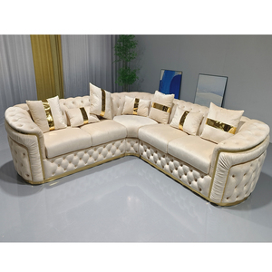Barato sofá móveis sala de veludo tecido sala sofá sofá dourado lounge suíte sofá conjunto sala de estar móveis - Product Image 1