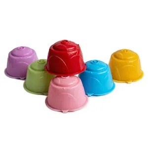 Capsule à café réutilisable Dolce Gusto 1Pcs 13 Couleurs Plastique Rechargeable Compatible Dolce Gusto Rose