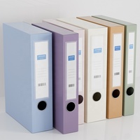 AFFISURE-carpeta de archivos colorida de plástico respetuoso con el medio ambiente, cajas de almacenamiento A4, gran oferta