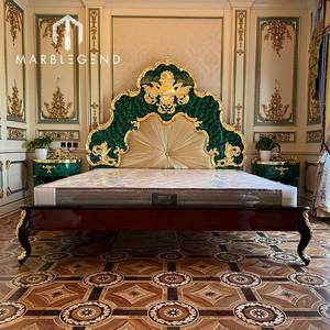 Set di mobili per camera da letto di lusso, letto King Size con intaglio del legno mobili per camera da letto nuovi di zecca in stile italiano - Product Image 2