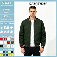 Blouson Bomber Coupe-Vent Unisexe Personnalisé 2026, Style Urbain, Grande Taille, Imperméable, avec Fermeture Éclair, Service OEM