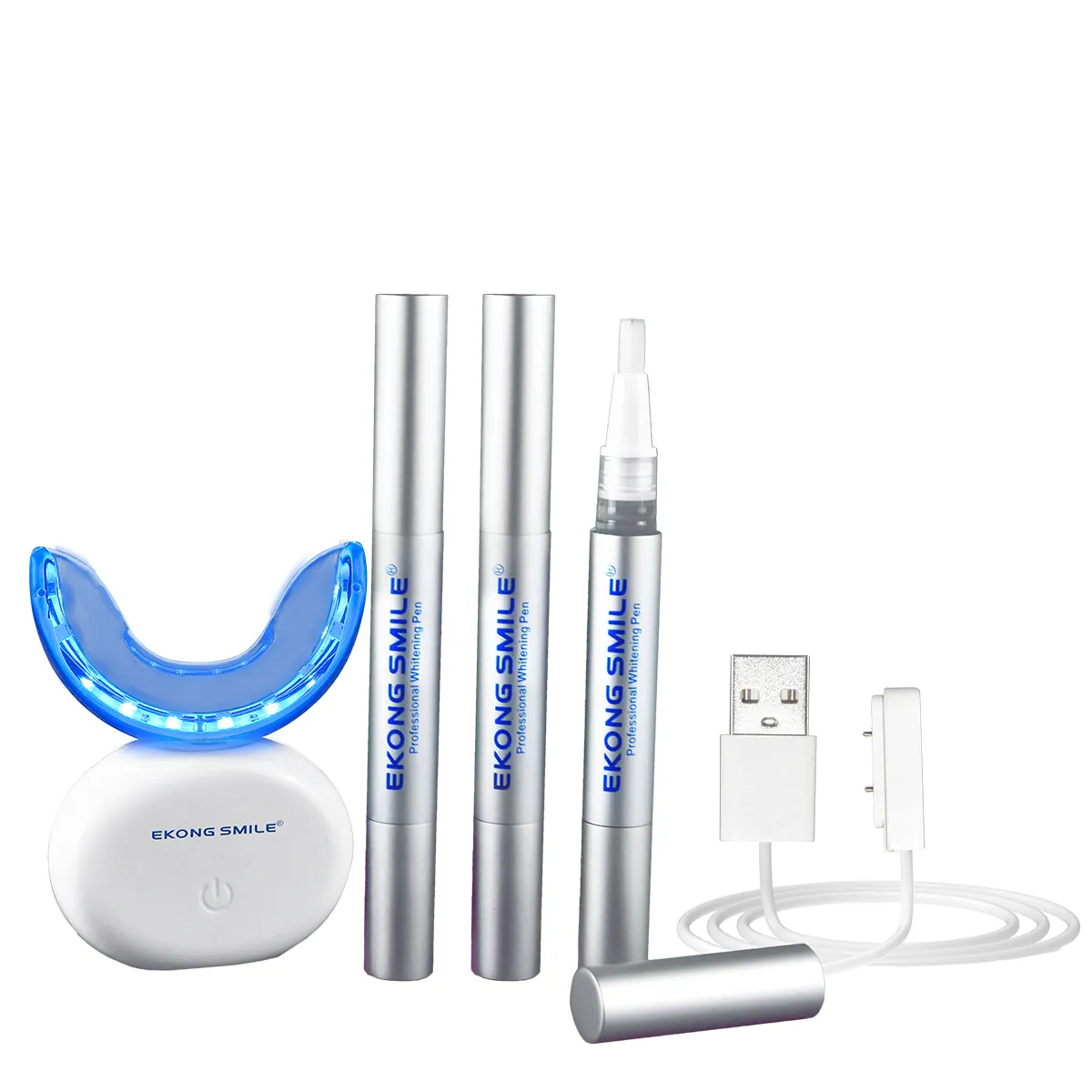 Portable Teeth Whitening Light Kit With Mouth Tray 4ml Pen 35% Carbamide No Peroxide Custom Packaging Boxes Supply Dropshipping