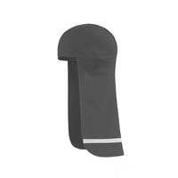 Gorro de Montañismo Deportivo con Tira Reflectante de Seguridad para Ciclismo Nocturno, Forro de Casco con Cola Larga, Bufanda para Ciclismo