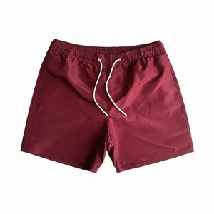 Pantaloncini da spiaggia in tinta unita da uomo di qualità all'ingrosso pantaloncini da bagno impermeabili ad asciugatura rapida pantaloncini da nuoto sport da surf sopra il ginocchio - Product Image 4