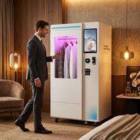 Armoire à vapeur intelligente extérieure avec code QR, technologie TrueSteam double et cintre dynamique mobile, machine de désinfection des vêtements