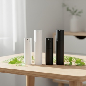 Botellas de Loción Airless Giratorias de 30ml y 50ml en Negro Mate, Botellas de Plástico PP para Spray y Crema para el Cuidado de la Piel - Product Image 3