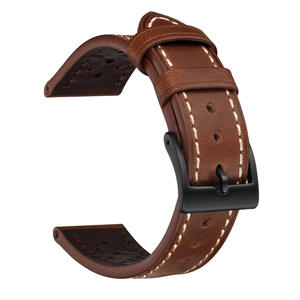 <span class=keywords><strong>Bracelet</strong></span> de montre en cuir véritable vintage pour Samsung Galaxy Watch 8 Classic, <span class=keywords><strong>bracelet</strong></span> de montre de style professionnel - Product Image 6