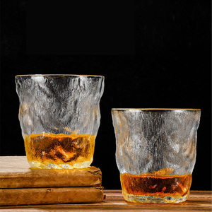 Nouveau <span class=keywords><strong>design</strong></span> INS <span class=keywords><strong>verre</strong></span> Golden Border Glacier tasse <span class=keywords><strong>à</strong></span> <span class=keywords><strong>eau</strong></span> 300ml simplifié haute apparence whisky <span class=keywords><strong>verre</strong></span> de luxe - Product Image 6