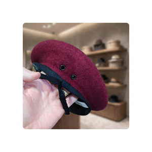 Wholesale Stylish Beret Cap for <b>Men</b> and Women Comfortable Soft <b>Wool</b> Blend <b>Hat</b> Perfect for Casual and Fashion Wear - Product Image 6