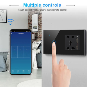 Tuya TYSH Universal Touch Sense Glass Panel WiFi Power Point <strong>Smart</strong> Wall <strong>Socket</strong> Compatible Alexa and Google Home <strong>Smart</strong> <strong>Socket</strong> - Product Image 2