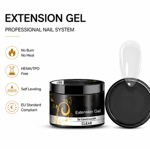 Gel de construction auto-nivelant UV LED pour extension d'ongles, fournitures de <span class=keywords><strong>manucure</strong></span> et nail art, vente en gros pour salons de <span class=keywords><strong>manucure</strong></span>, avec logo personnalisable - Product Image 6