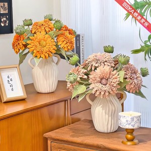 Arreglo de flores artificiales de girasol, flores de seda impermeables, estilo moderno para decoración del hogar, accesorios para bodas - Product Image 3