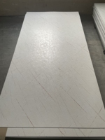 Vente en gros Feuille de marbre PVC imperméable de haute qualité 2.5mm 2.8mm 3mm Panneau mural décoratif à revêtement UV brillant pour le salon
