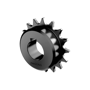 Pignon en acier noir de 45 dents, motif chevrons, 4:5:6:1 pouce, trou fini, rainure pour clavette, 08B10A12A16A, fabrication de précision standard, chaîne d'<span class=keywords><strong>engrenage</strong></span> - Product Image 1