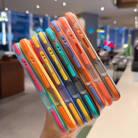 Coque de téléphone antidérapante de haute qualité avec contraste de couleurs, béquille magnétique rotative intégrée, dissipation de chaleur pour iPhone 18 Pro