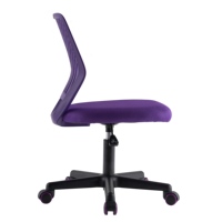 Chaises de bureau ergonomiques pivotantes au design moderne avec base en métal, chaises en maille pratiques et confortables