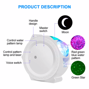 Smart WIFI Starry Sky Projection <b>Light</b> Water Pattern <b>Touch</b> <b>LED</b> Atmosphere <b>Light</b> 360 Degree Rotating Night <b>Light</b> for Kid Child - Product Image 6